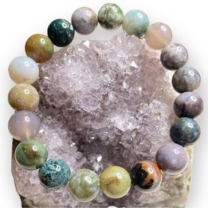 Indian Agate Stretch Bracelet